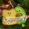 Polar X 4.25" Avocado and Toast Couple Personalized Christmas Ornament OR2199