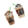 Kurt Adler 4.5" Caffecino Frozen Coffee Christmas Ornament D4161 Clearance