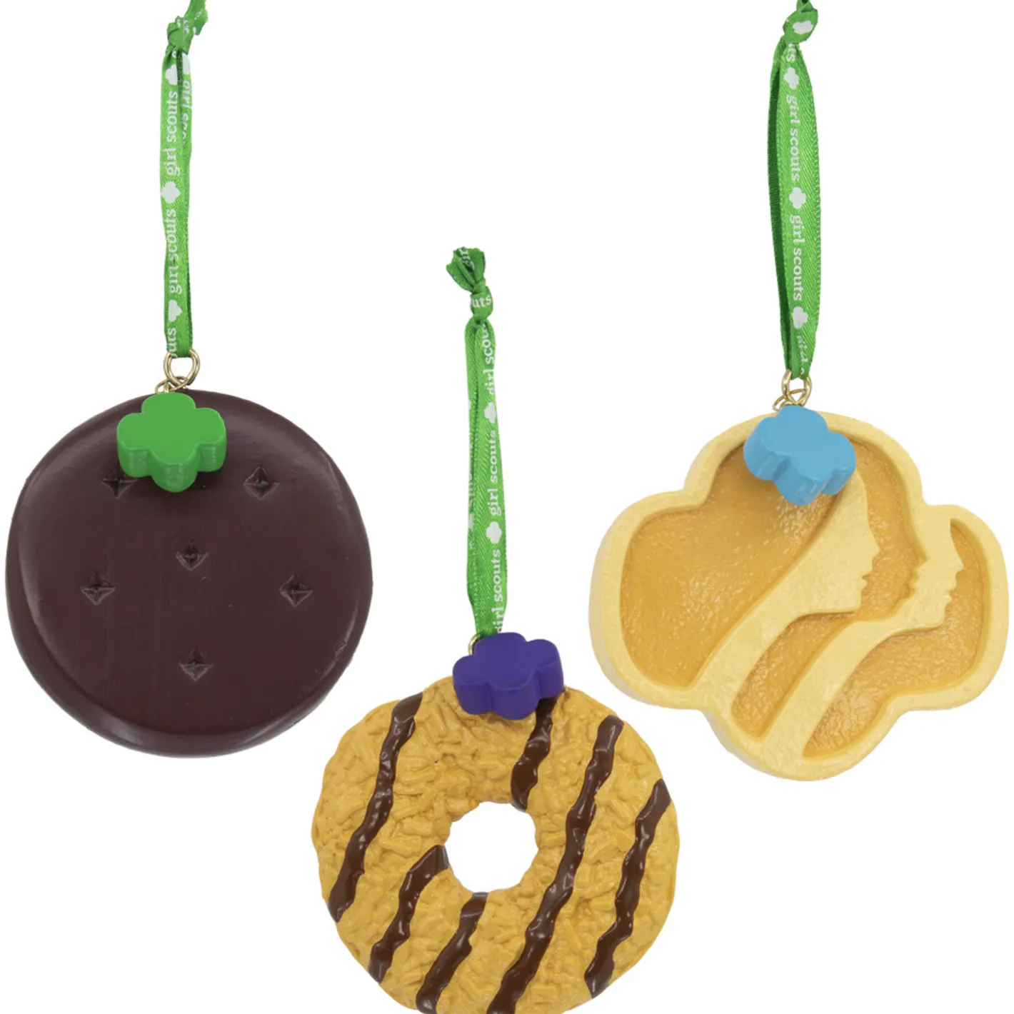 Kurt Adler 3" Girl Scout Cookie Christmas Ornament Set GS1212 New