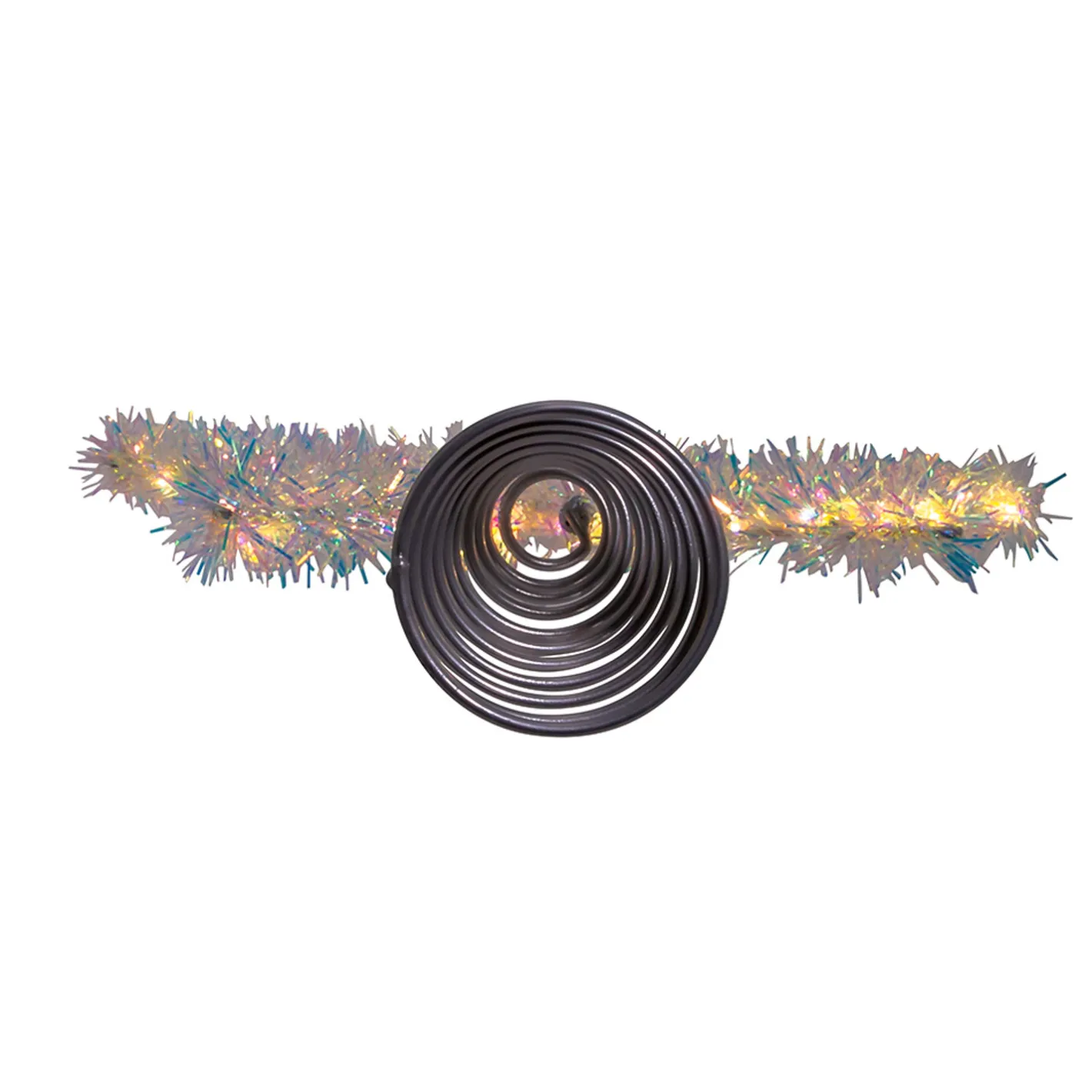 Kurt Adler 12.2" LED Lighted Warm White Silver Tinsel Star Christmas Tree Topper AD1022WW Best