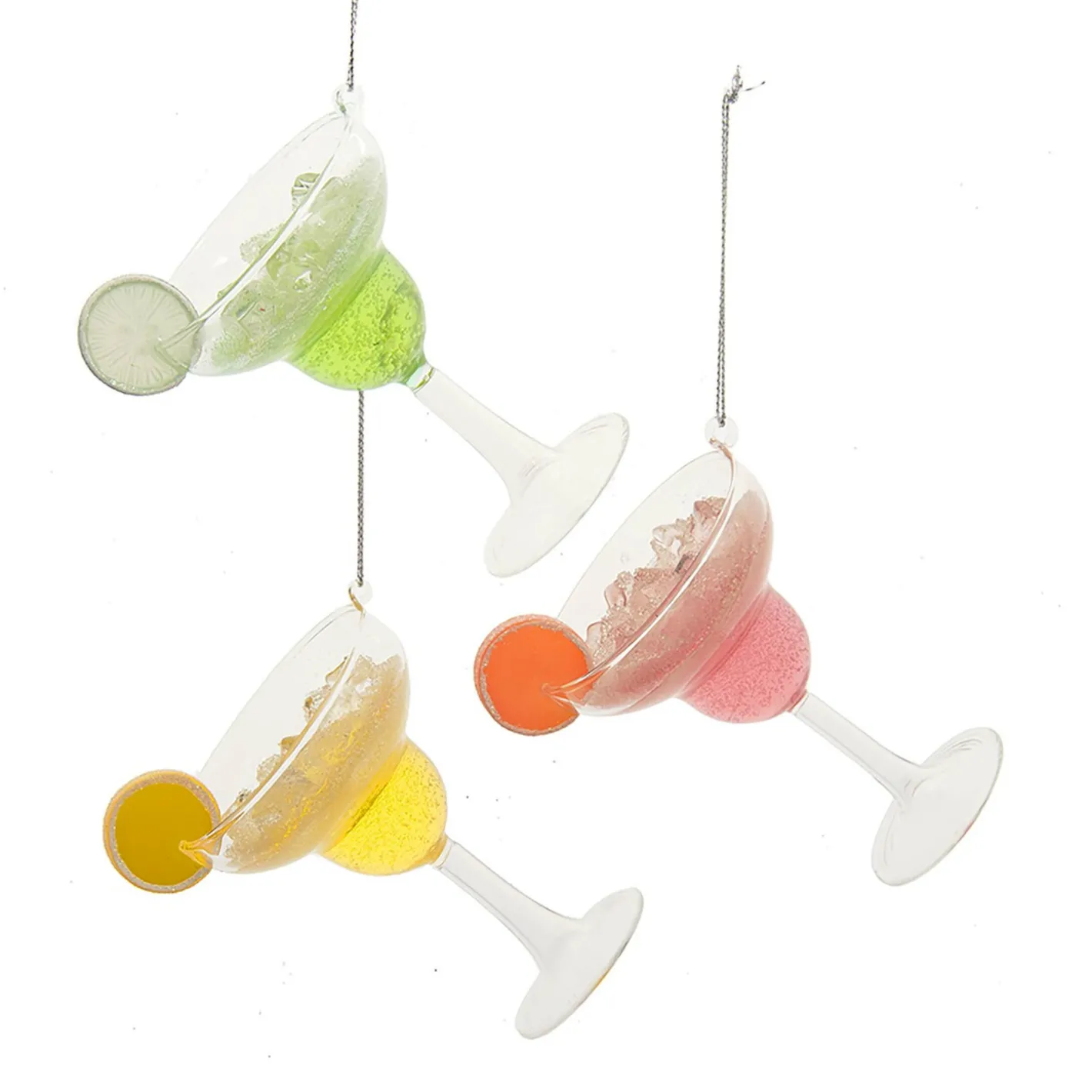 Kurt Adler 4.75" Margarita Cocktail Glass Christmas Ornament T3016 Discount