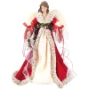 Kurt Adler 16" Red and Ivory Angel Christmas Tree Topper UL2218 Sale