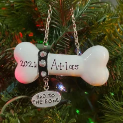 Polar X Bad to the Bone Dog Personalized Christmas Ornament OR1336-B Online