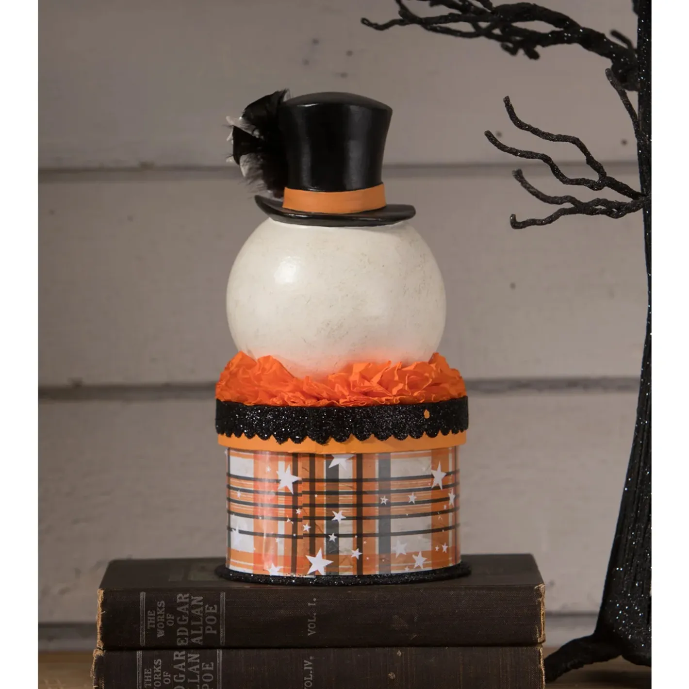 Bethany Lowe 9" Halloween Moon Man on Box Decoration TL3357 Outlet