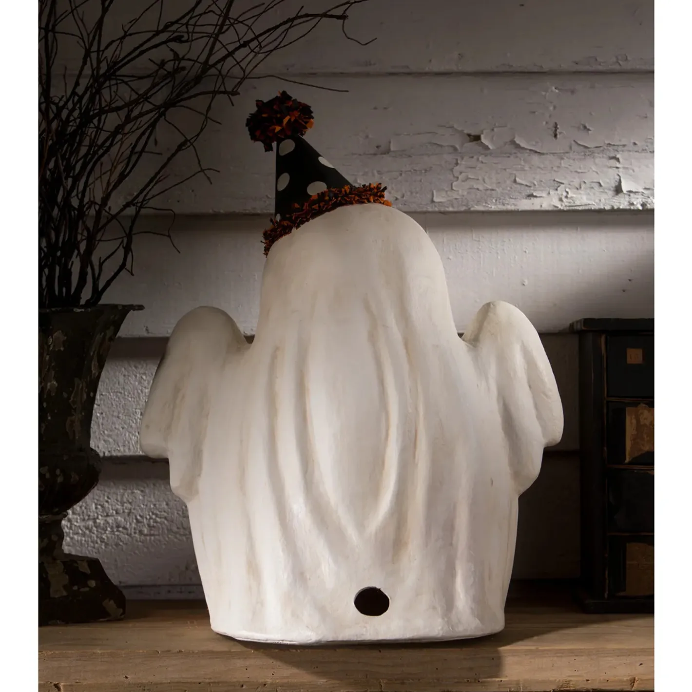 Bethany Lowe 18" Large Boo Ghost Jack-O-Lantern Vintage Inspired Halloween Figure TJ3304 Clearance