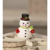 Bethany Lowe 4.5" Lil Snowman Vintage Inspired Christmas Figure TF3266 Clearance