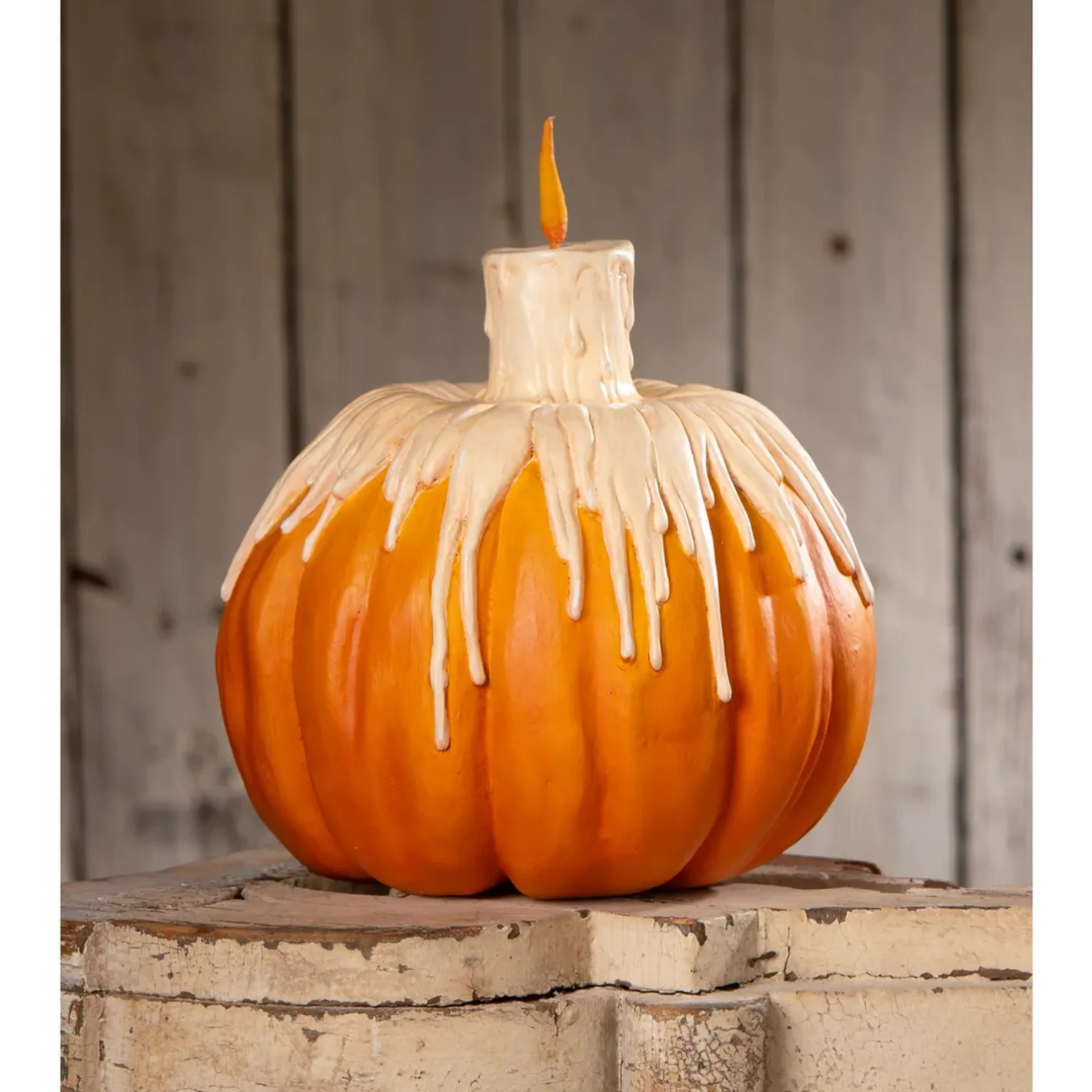 Bethany Lowe 9.5" Melting Midnight Glow Pumpkin Halloween Decoration TL4364 Best