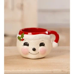 Bethany Lowe 5.25" Retro Snowman Mug Christmas Decoration TF3274 Sale