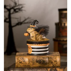 Bethany Lowe 7" Witchy Toad On Box Container Halloween Decoration TL2348 Best