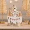 Bethany Lowe Metallic Church on Box Christmas Decoration TL1347 Clearance