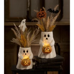 Bethany Lowe Sweet or Scary Boo with Pumpkin Bucket Halloween Decoration Online