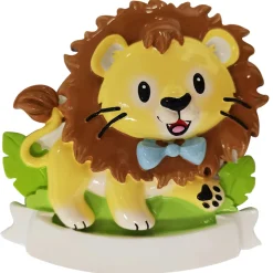 Polar X Boy Lion Cub Personalized Christmas Ornament OR2362-M Sale