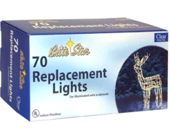 Brite Star 70 Count Clear White Wireframe Replacement Light Set 37-600-00 Best