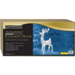 Brite Star 52" Elegant Morphing Deer Outdoor Christmas Decoration 46-353-00 New