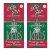 Brite Star Set of 2 18" 2000 Strand Silver Icicle Christmas Tree Tinsel