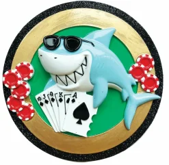 Polar X Card Shark Personalized Christmas Ornament OR1695 Online