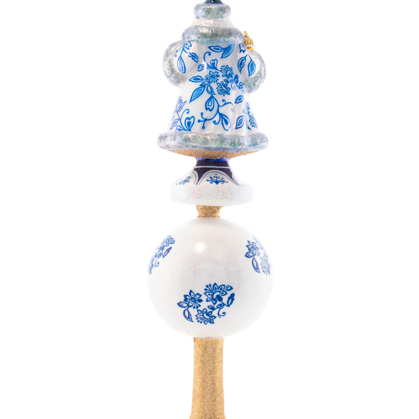 Christopher Radko Chinoiserie Elegance Santa Finial Christmas Tree Topper 1021534 Sale