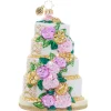 Christopher Radko Heart Shaped Wedding Cake Glass Christmas Ornament 1022099 Discount