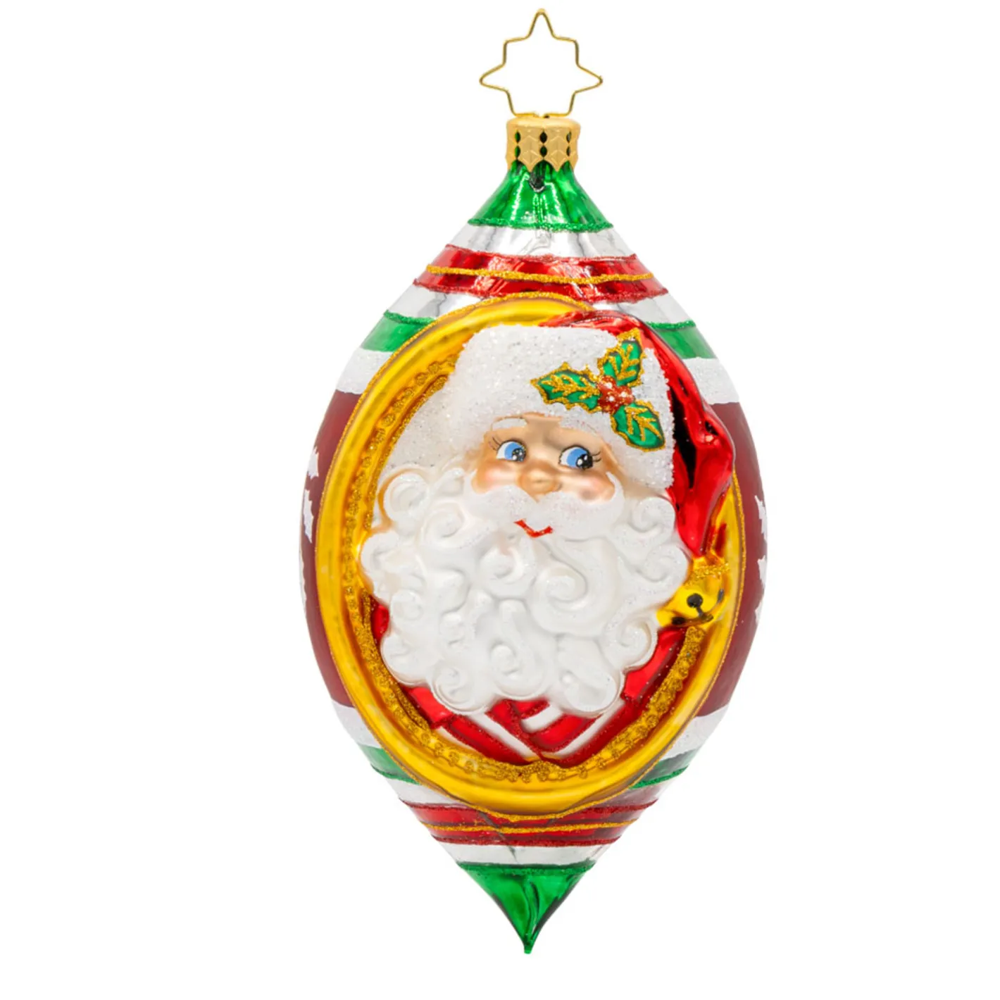 Christopher Radko Holly Jolly Christmas Glass Christmas Ornament 1022550 Outlet