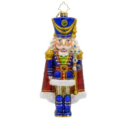 Christopher Radko Long Coat Nutcracker Glass Christmas Ornament 1022102 Clearance