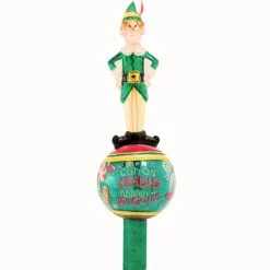 Christopher Radko Merry Muggins Buddy the Elf Glass Christmas Tree Topper 1021686 Clearance