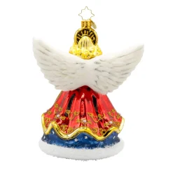 Christopher Radko Nativity Guardian Angel Glass Christmas Ornament 1022197 Hot