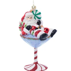 Christopher Radko Santa-tini Glass Christmas Ornament 1022062 Hot