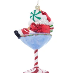 Christopher Radko Santa-tini Glass Christmas Ornament 1022062 Hot