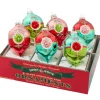 Shiny Brite Christopher Radko Festive Fete 6 Count 3.25" Decorated Reflector Tulips Glass Christmas Ornament Set 4028273 Hot