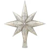 Christopher Radko Silver Stellar Glass Christmas Tree Topper 1017493 Outlet
