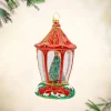 Christopher Radko Sparkle 'n Spruce Lantern Glass Christmas Ornament 1022178 Discount