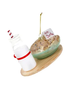 Cody Foster Co Cody Foster 5" Cookies For Santa Glass Christmas Ornament GO-8374 Outlet