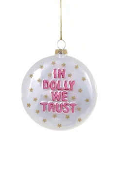 Cody Foster Co Cody Foster 5" In Dolly We Trust Glass Christmas Ornament GO-9316 Sale