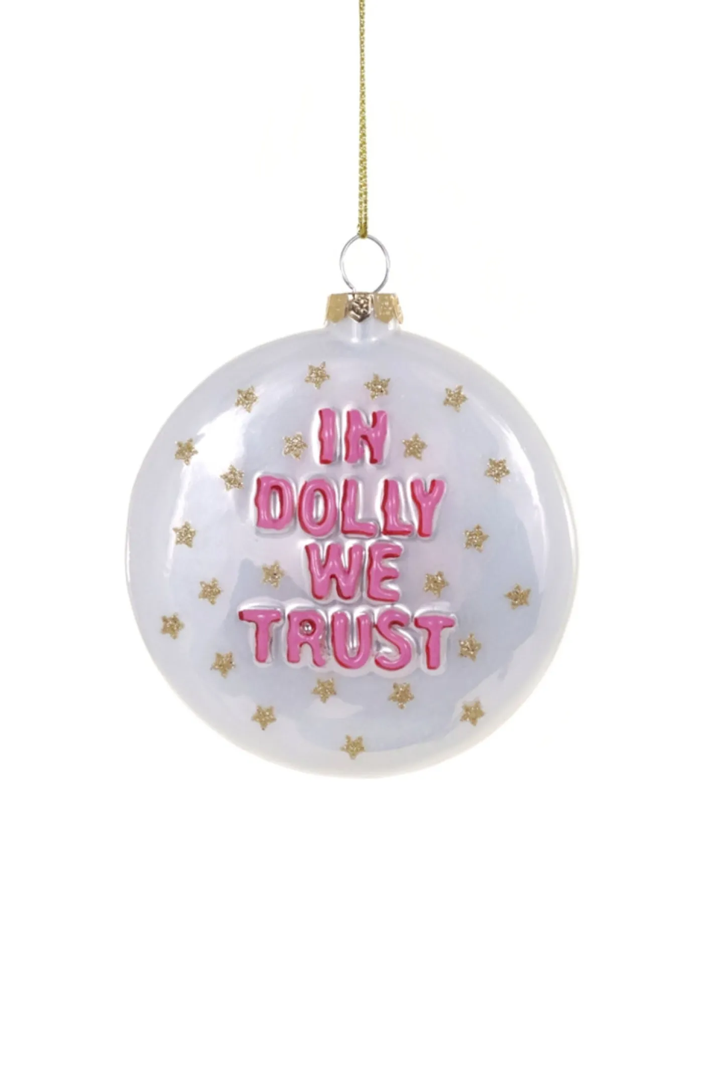 Cody Foster Co Cody Foster 5" In Dolly We Trust Glass Christmas Ornament GO-9316 Sale