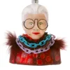 Cody Foster Co Cody Foster 5" Iris Apfel Glass Christmas Ornament GO-6426 Hot