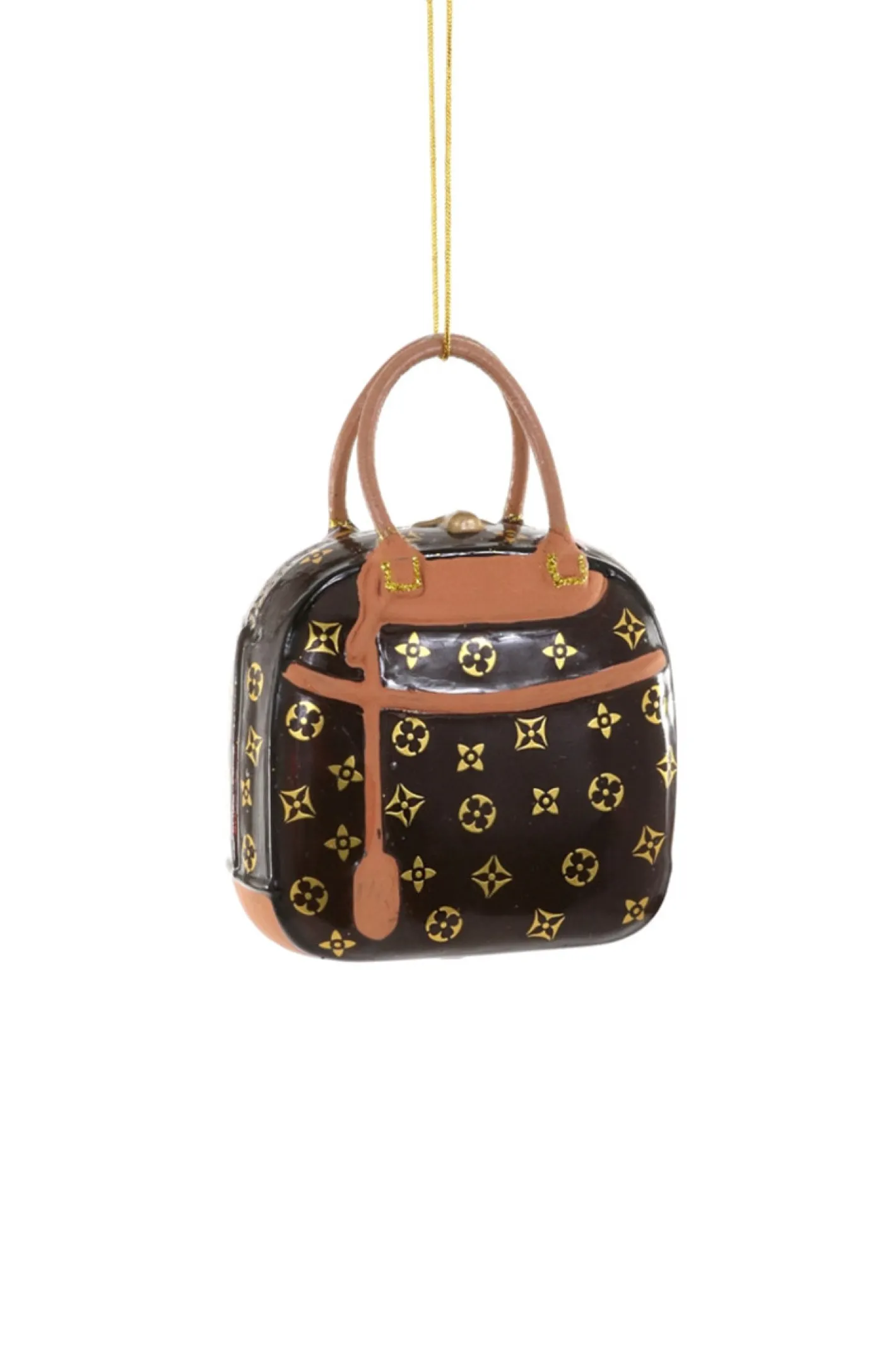 Cody Foster Co Cody Foster 4" Luxury Handbag Glass Christmas Ornament GO-8685-BR Hot