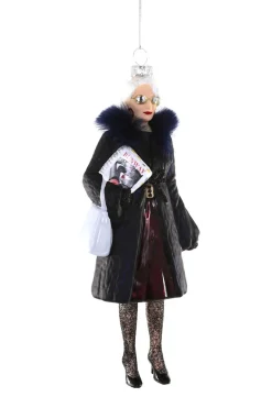 Cody Foster Co Cody Foster 8" Miranda Priestly The Devil Wears Prada Glass Christmas Ornament GO-9448