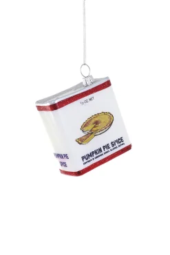 Cody Foster Co Cody Foster 2.75" Pumpkin Pie Spice Canister Glass Christmas Ornament GO-9799 New