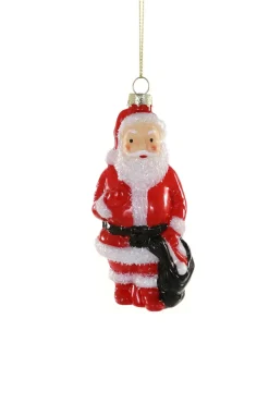 Cody Foster Co Cody Foster 4.5" Santa Blow Mold Glass Christmas Ornament GO-8881 Clearance