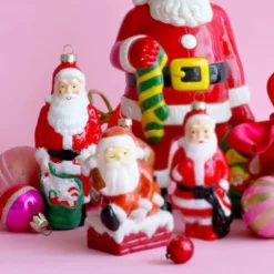 Cody Foster Co Cody Foster 6.25" Santa Blow Mold Glass Christmas Ornament GO-8880 Hot