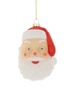 Cody Foster Co Cody Foster 3.25" Santa Face Blow Mold Glass Christmas Ornament GO-8877 Sale