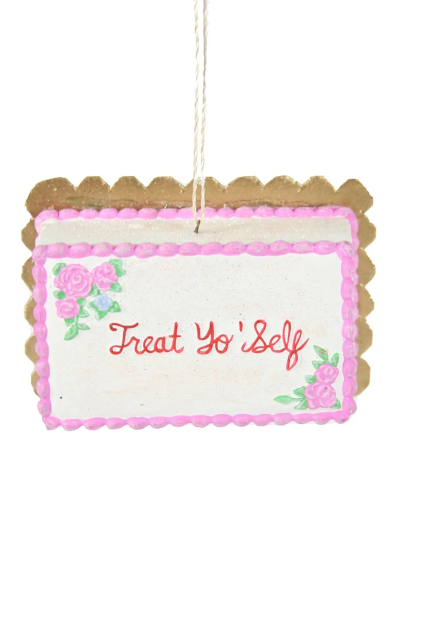 Cody Foster Co Cody Foster 4.25" Treat Yo Self Sheet Cake Christmas Ornament PO-2078 New