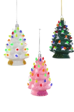 Cody Foster Co Cody Foster 4.5" Vintage Ceramic Christmas Tree Glass Ornament GL-673 New