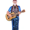 Cody Foster Co Cody Foster 7" Willie Nelson Glass Christmas Ornament GO-9778 Clearance