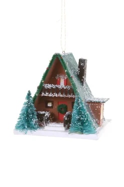 Cody Foster Co Cody Foster A Frame Vintage Kitsch Christmas House Ornament PO-4813 Outlet