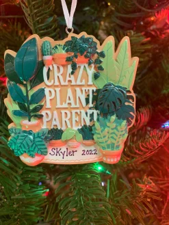 Polar X Crazy Plant Parent House Plants Personalized Christmas Ornament OR2288 Discount