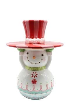 December Diamonds 20" Candy Snowman Server Christmas Decoration 29-29303
