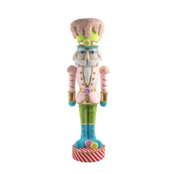December Diamonds 40" Large Pink Candy Nutcracker Christmas Decoration 08-08820 Discount