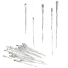 Department 56 24 pc Glass Icicle Ornament Set 4028568 New