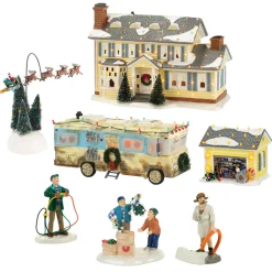 Department 56 7 Piece Christmas Vacation Village Set New